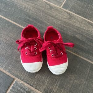Chus Dylan Red and White Kids Sneakers